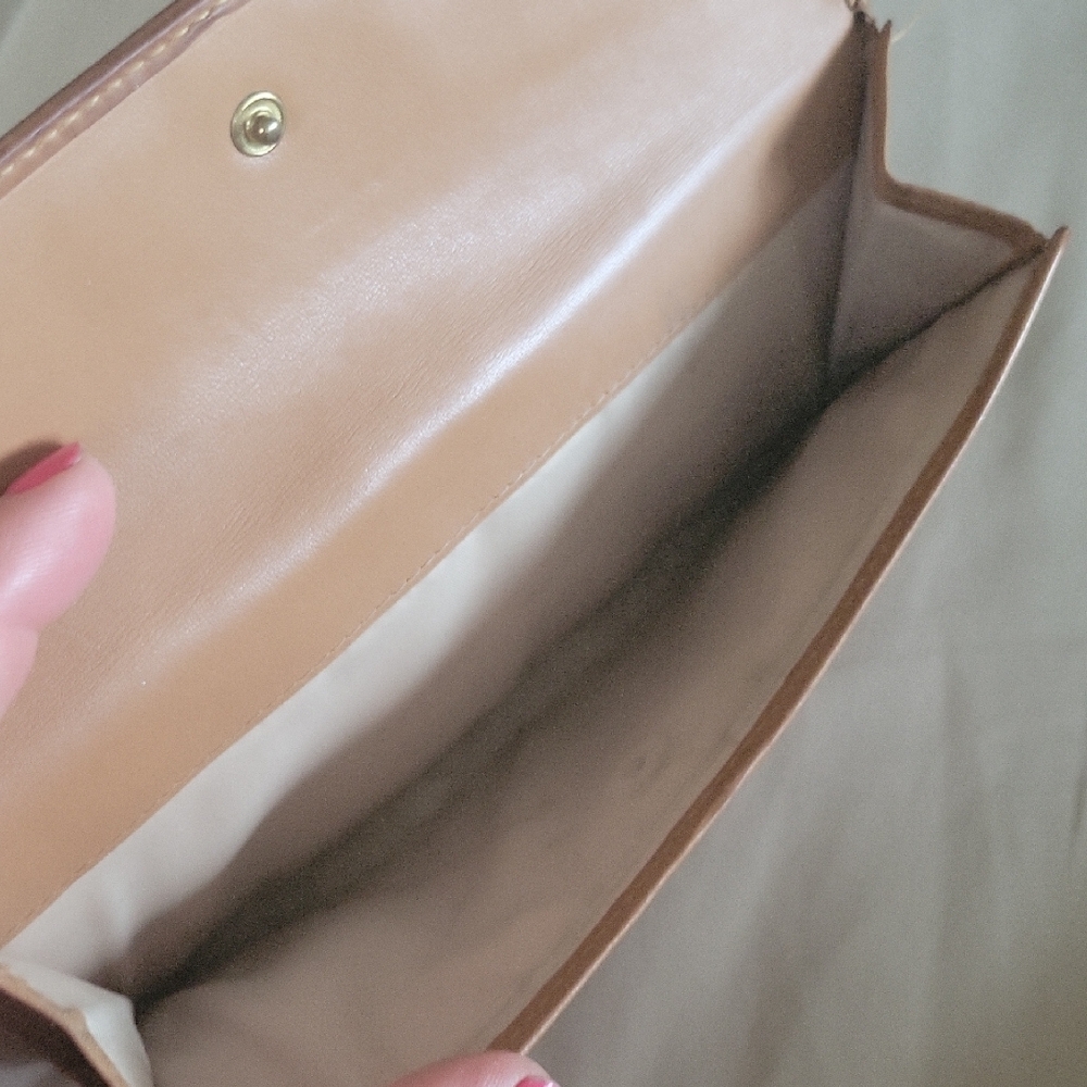 Coach Brown Wallet with Gold Accent - Picture 2 of 8